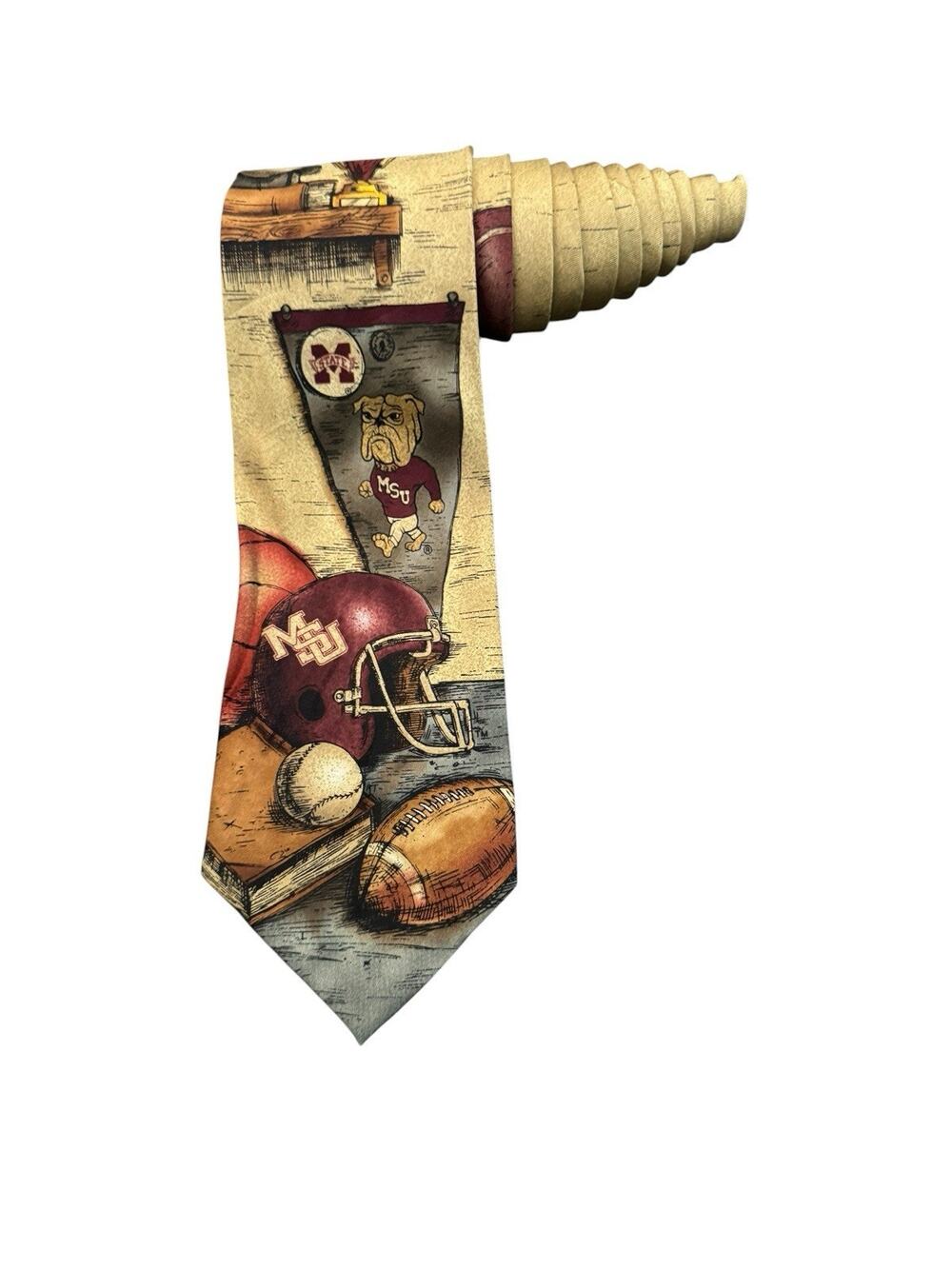 Eagle Wings Mississippi State University MSU College Sports Novelty Necktie